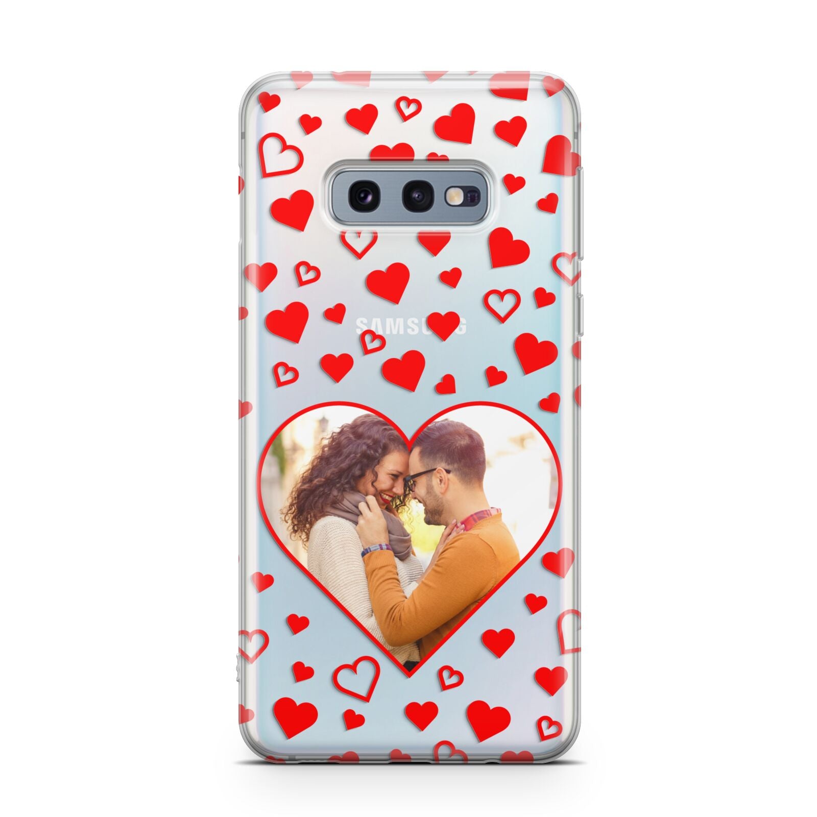 Hearts with Photo Samsung Galaxy S10E Case