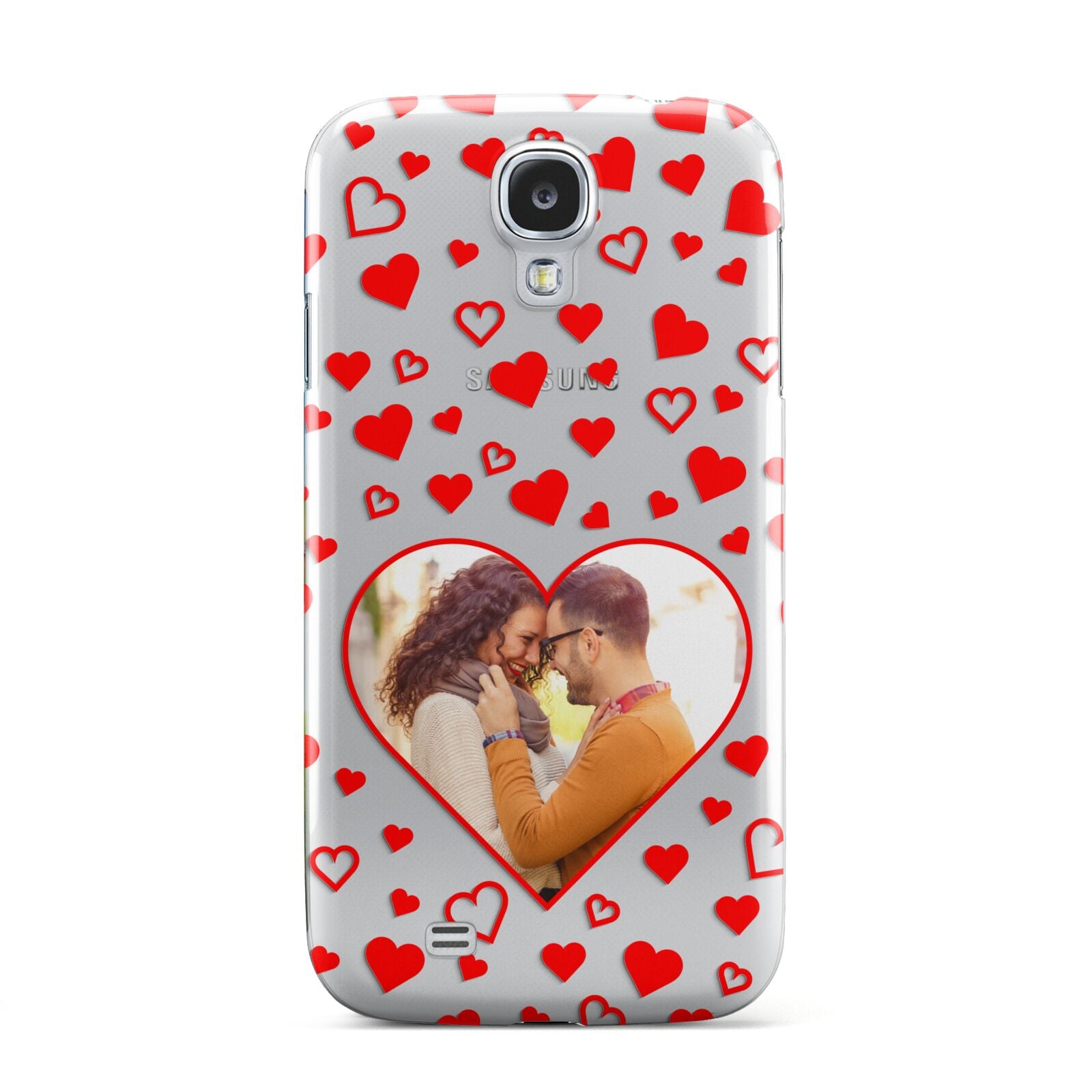 Hearts with Photo Samsung Galaxy S4 Case