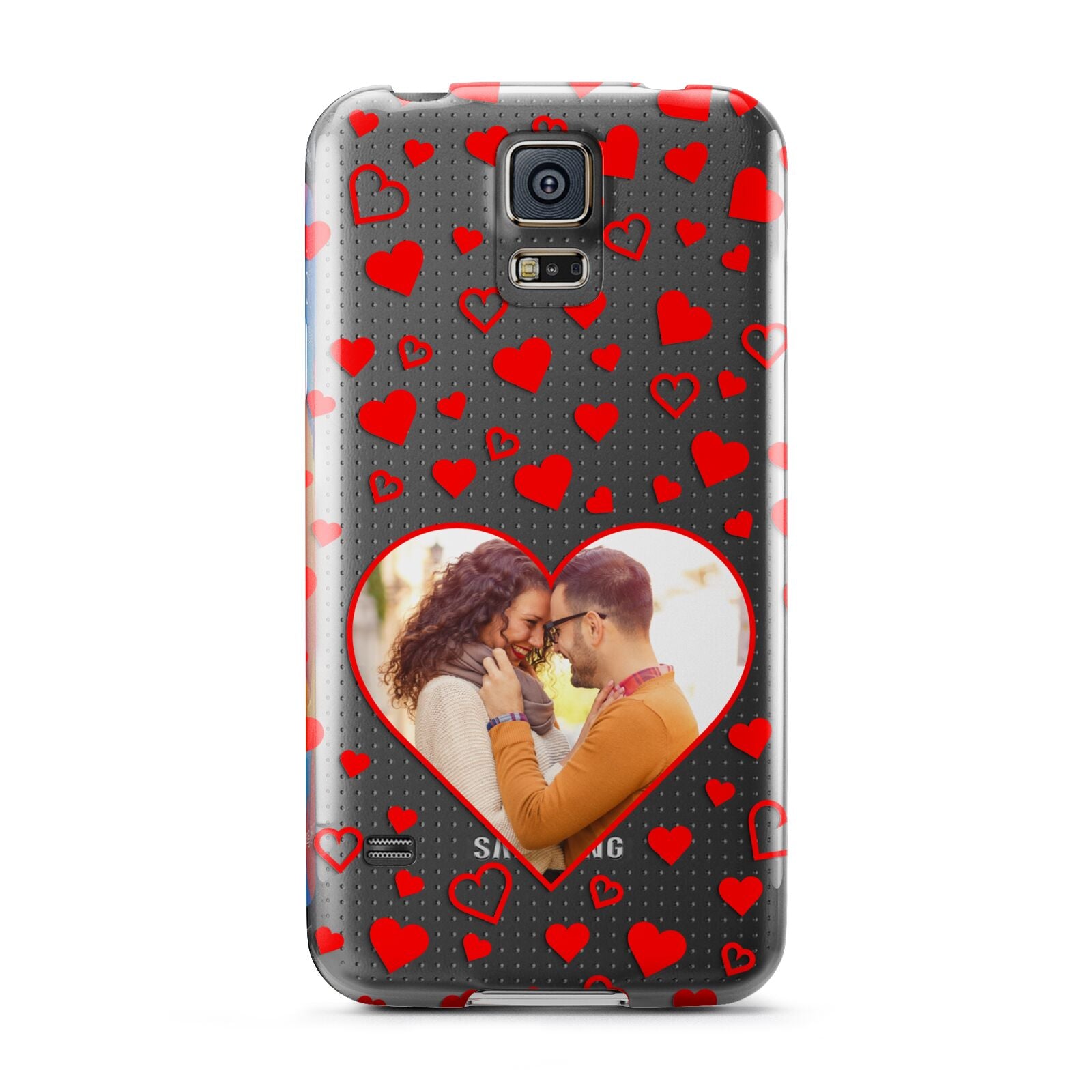 Hearts with Photo Samsung Galaxy S5 Case