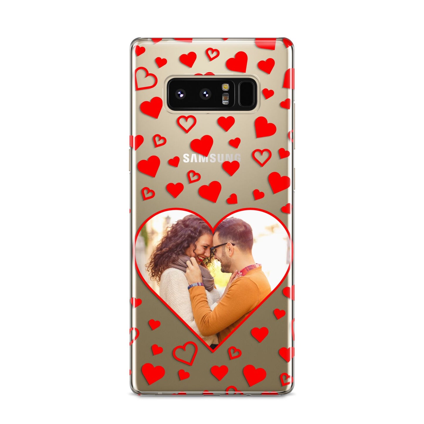Hearts with Photo Samsung Galaxy S8 Case