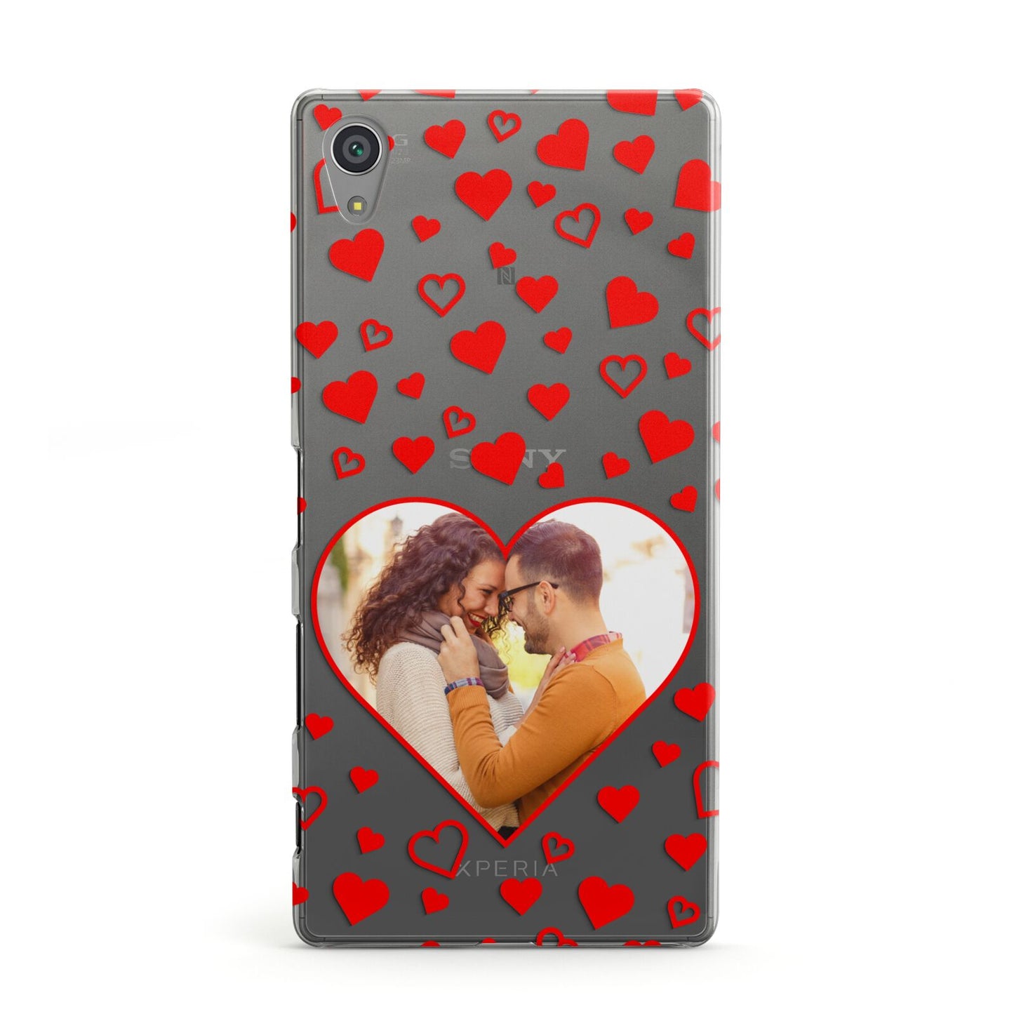Hearts with Photo Sony Xperia Case
