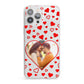 Hearts with Photo iPhone 13 Pro Max Clear Bumper Case