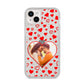 Hearts with Photo iPhone 14 Plus Glitter Tough Case Starlight