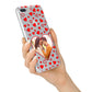 Hearts with Photo iPhone 7 Plus Bumper Case on Silver iPhone Alternative Image