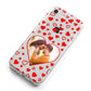 Hearts with Photo iPhone 8 Bumper Case on Silver iPhone Alternative Image
