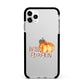 Hello Pumpkin Apple iPhone 11 Pro Max in Silver with Black Impact Case