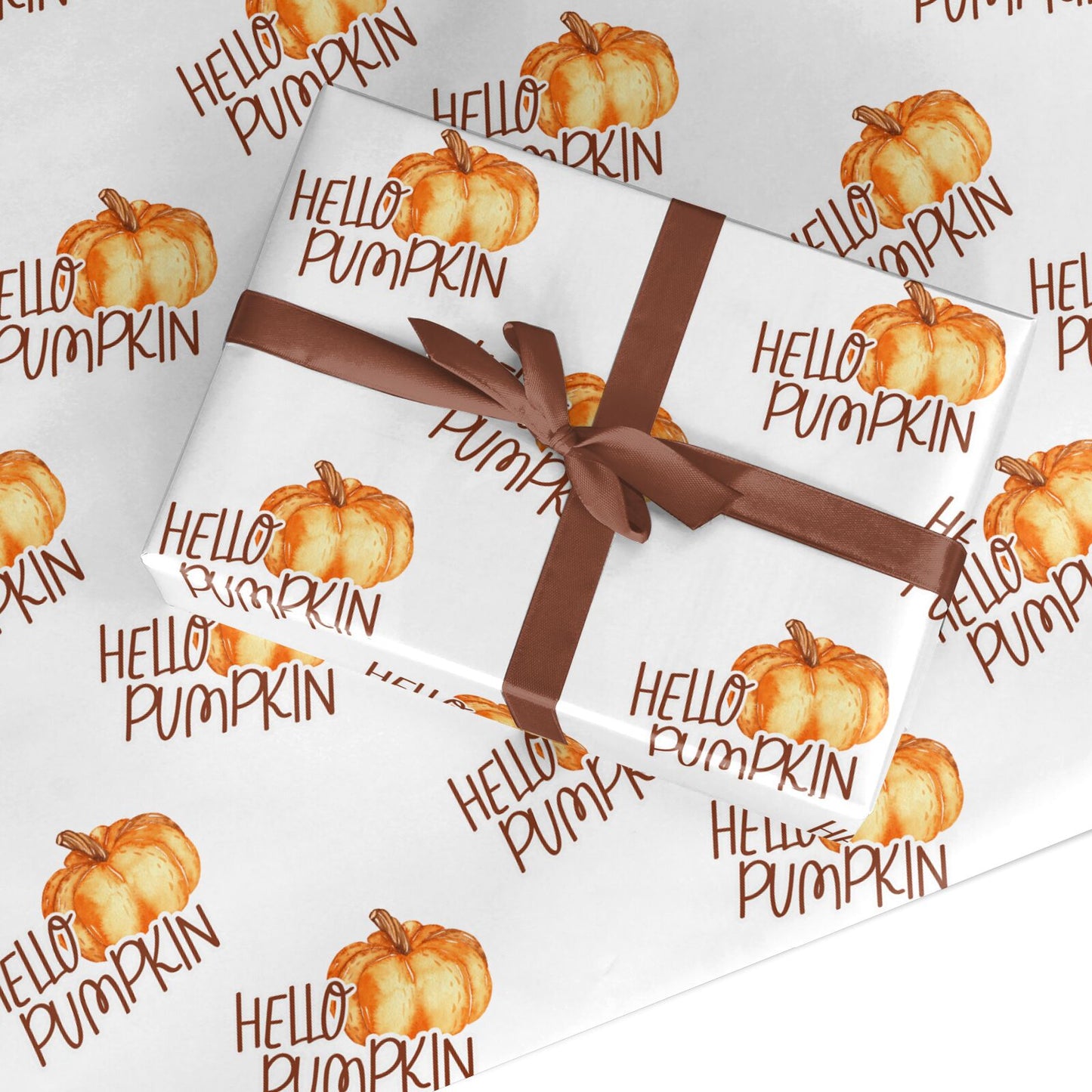 Hello Pumpkin Custom Wrapping Paper