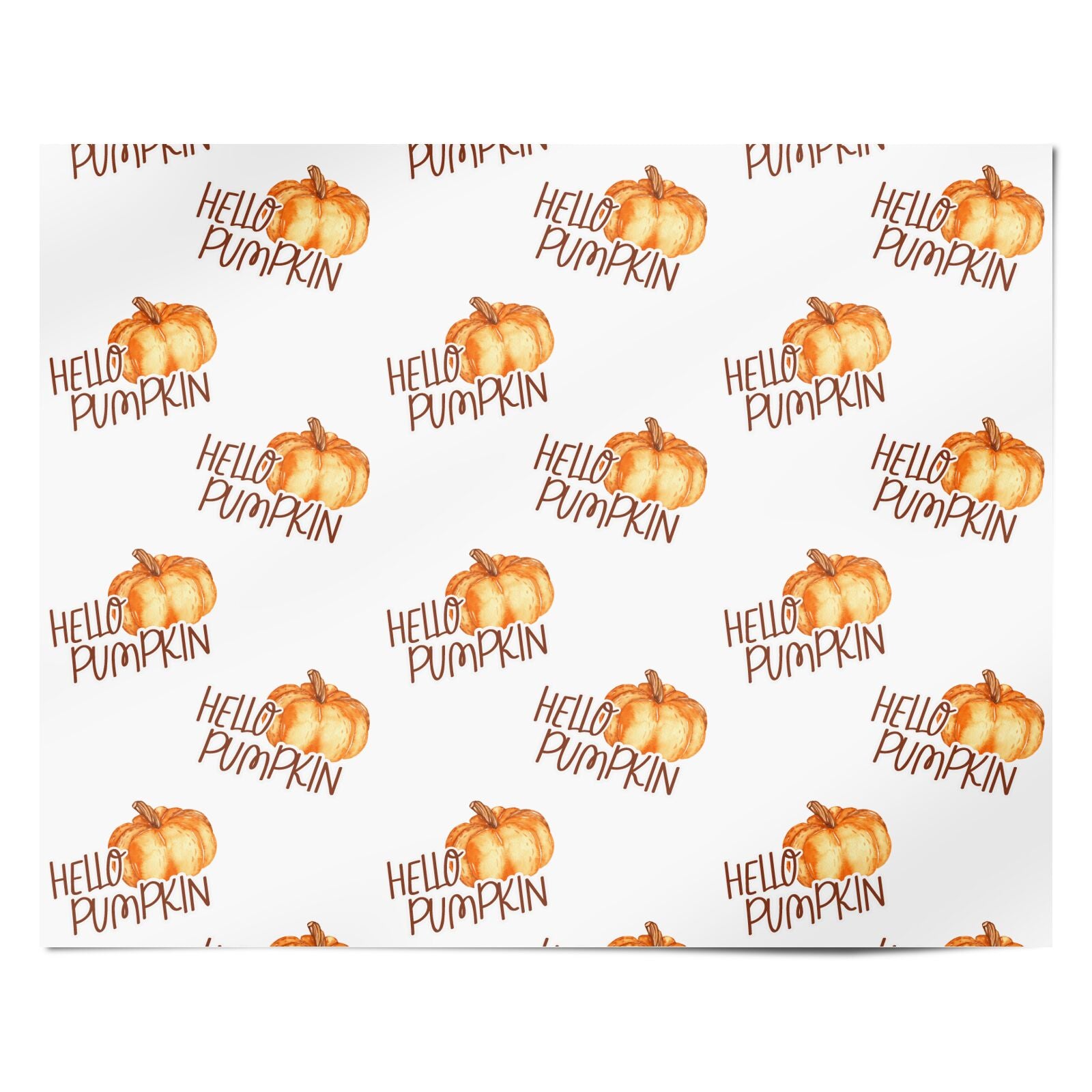 Hello Pumpkin Personalised Wrapping Paper Alternative