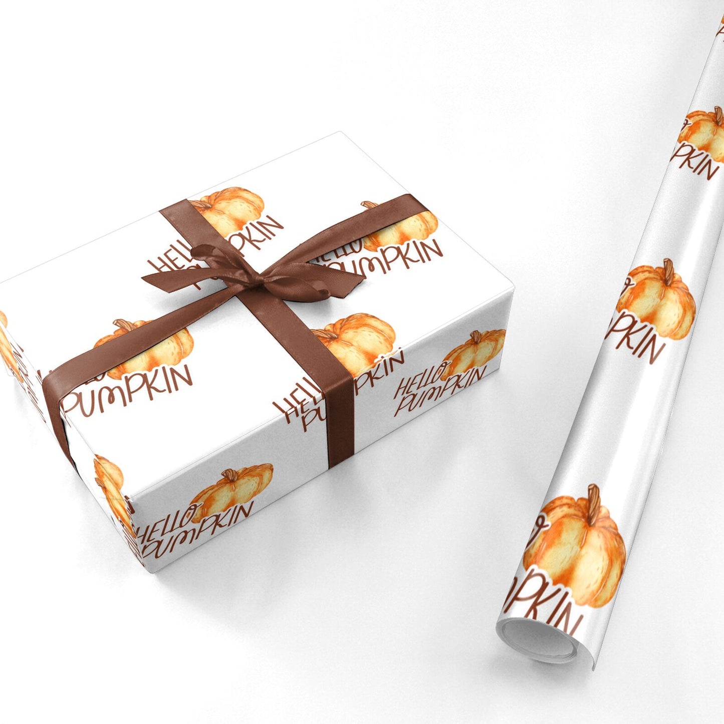 Hello Pumpkin Personalised Wrapping Paper