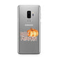 Hello Pumpkin Samsung Galaxy S9 Plus Case on Silver phone