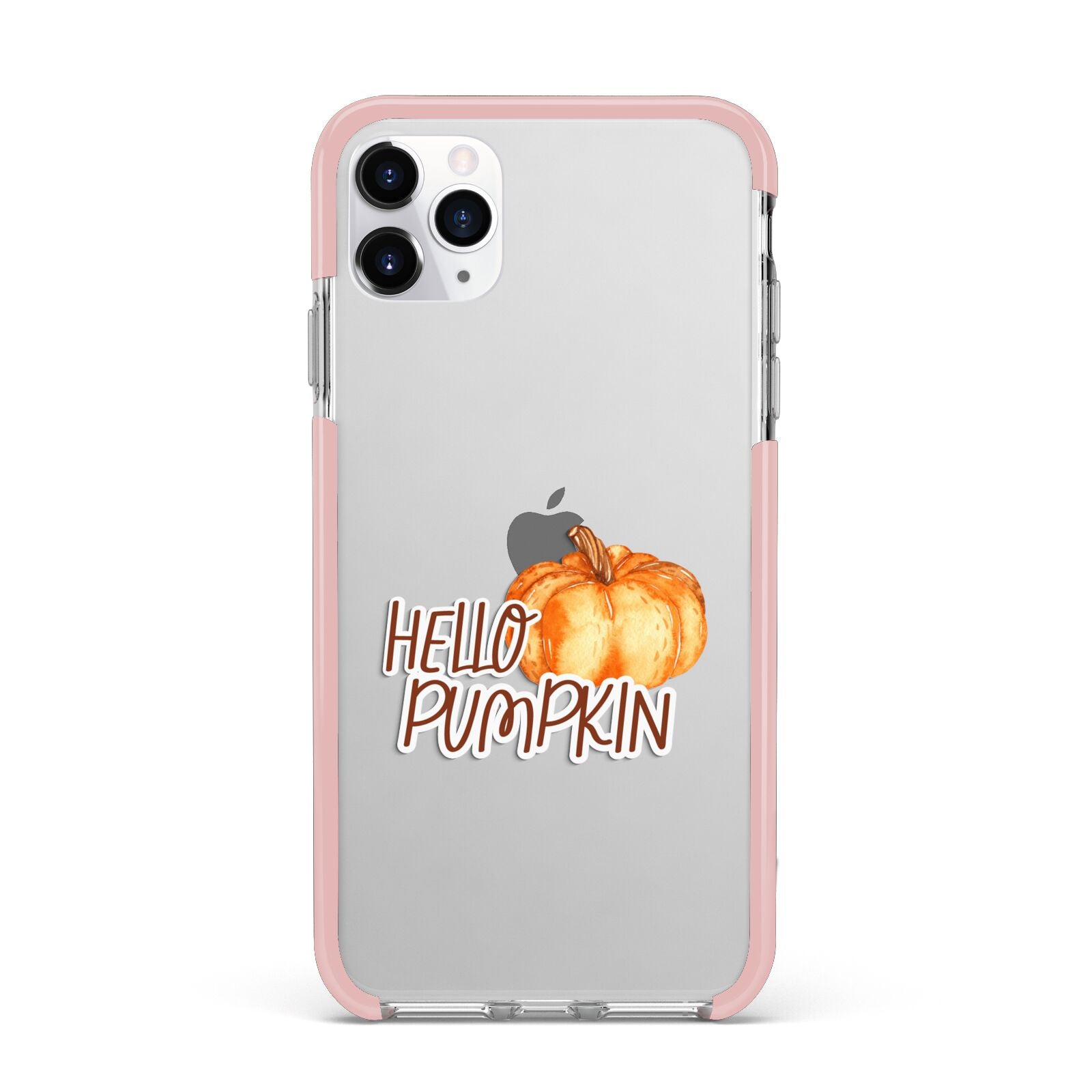 Hello Pumpkin iPhone 11 Pro Max Impact Pink Edge Case