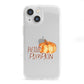 Hello Pumpkin iPhone 13 Mini Clear Bumper Case