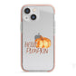 Hello Pumpkin iPhone 13 Mini TPU Impact Case with Pink Edges