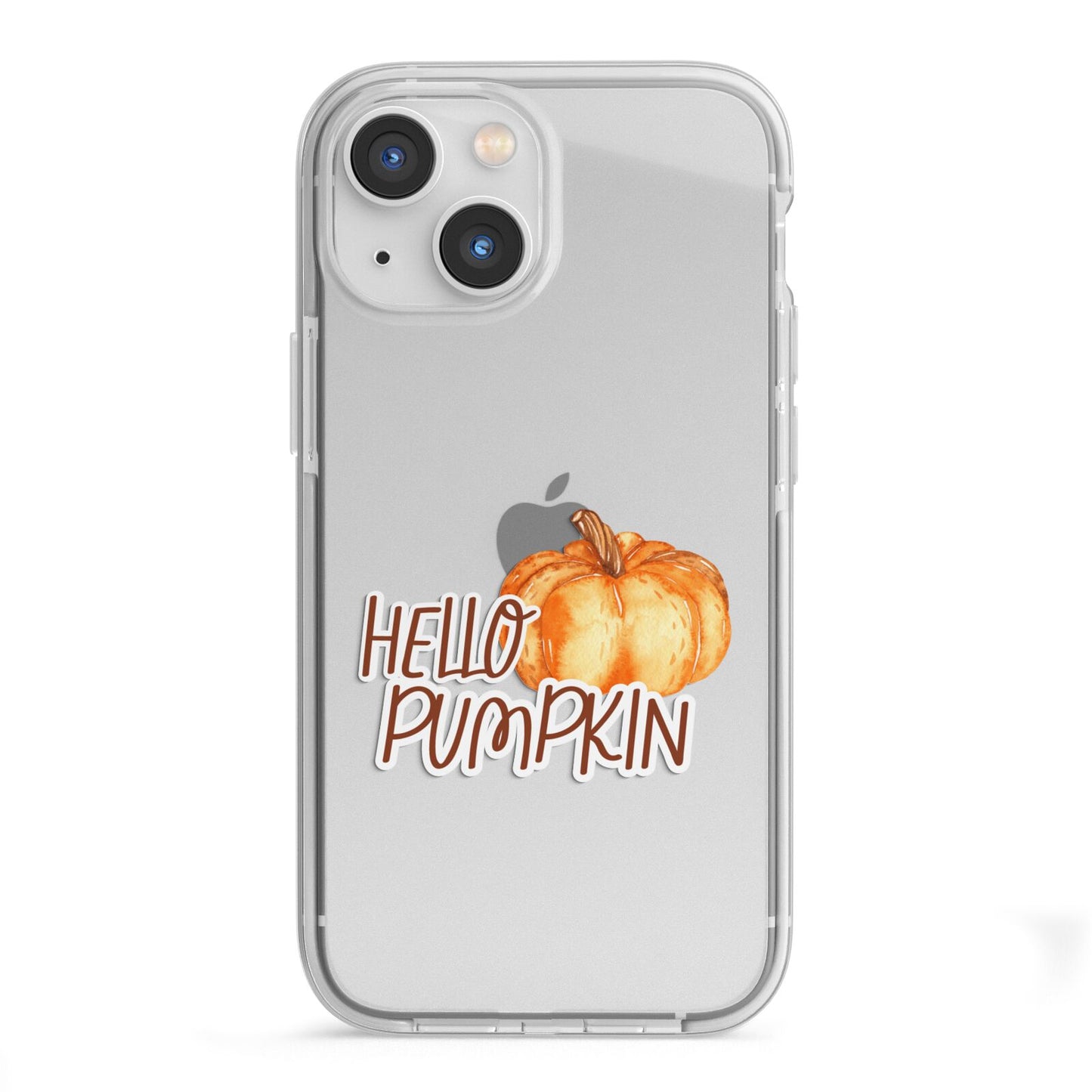 Hello Pumpkin iPhone 13 Mini TPU Impact Case with White Edges