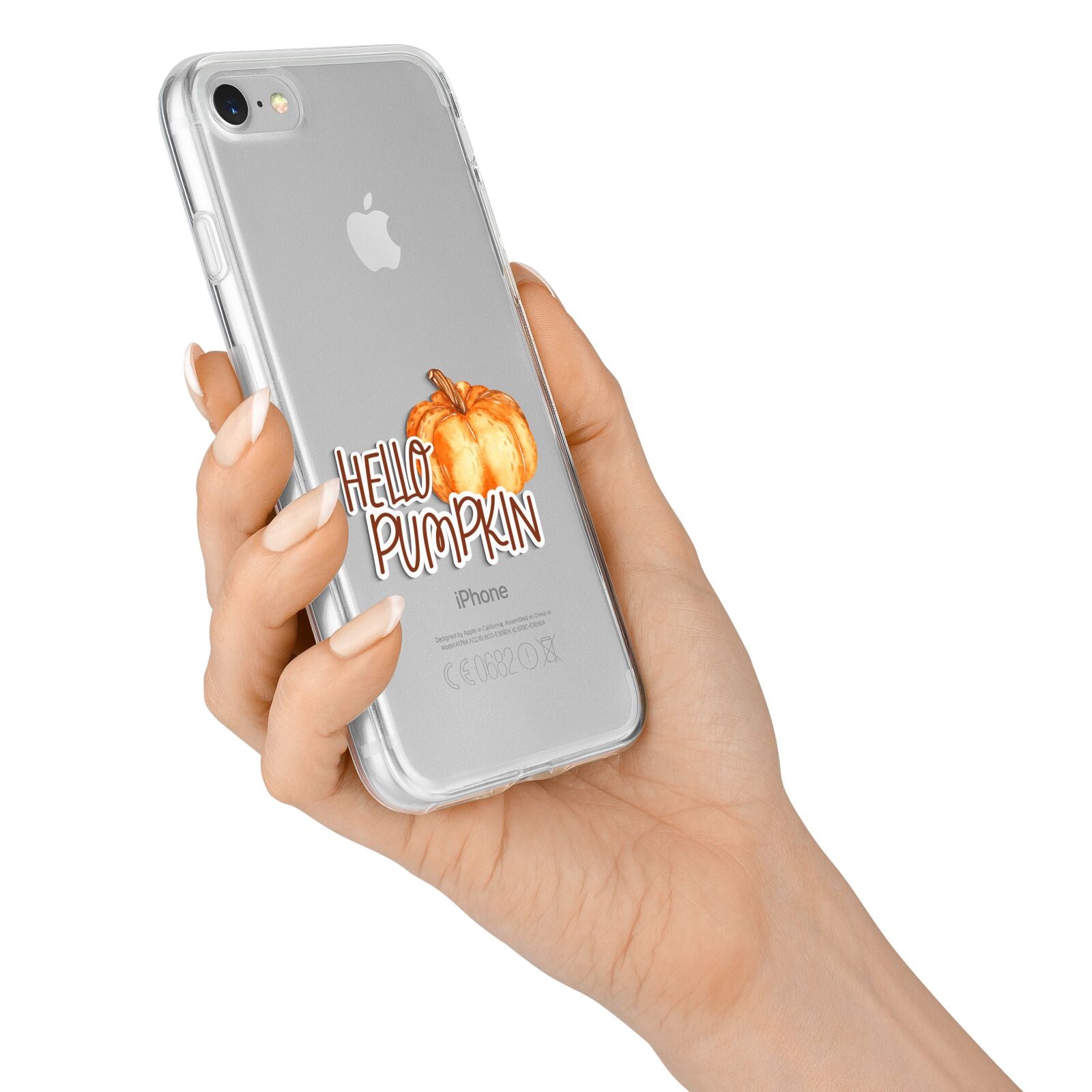 Hello Pumpkin iPhone 7 Bumper Case on Silver iPhone Alternative Image