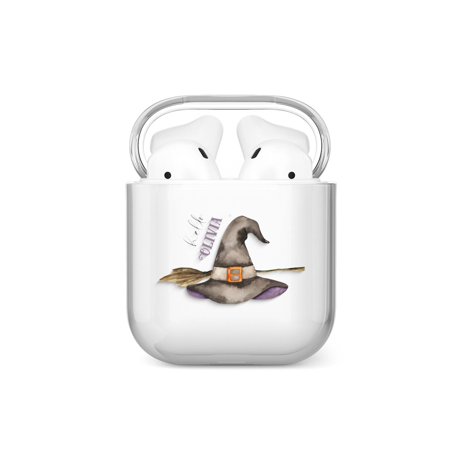 Hello Witch Hat Personalised AirPods Case