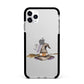 Hello Witch Hat Personalised Apple iPhone 11 Pro Max in Silver with Black Impact Case
