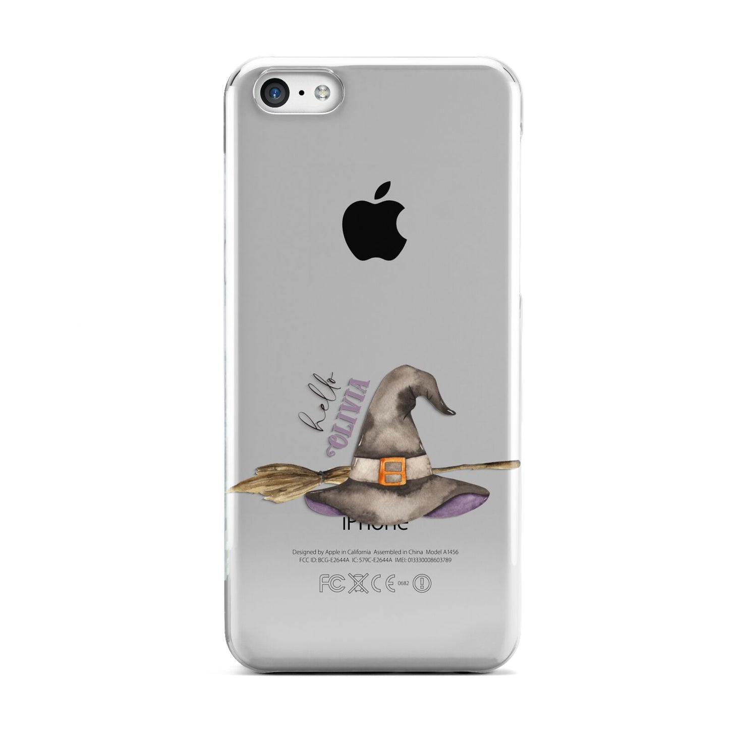 Hello Witch Hat Personalised Apple iPhone 5c Case