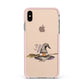 Hello Witch Hat Personalised Apple iPhone Xs Max Impact Case Pink Edge on Gold Phone