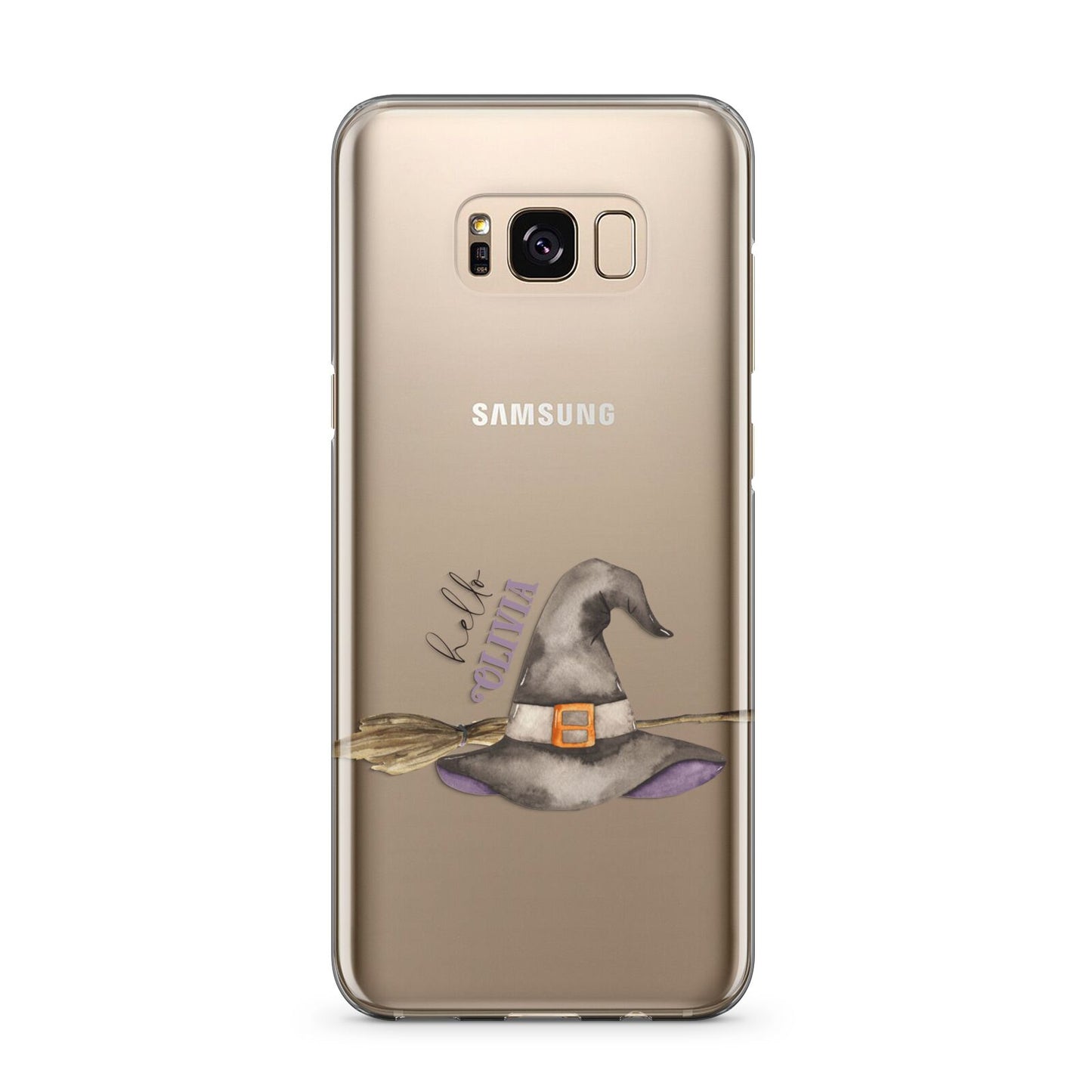 Hello Witch Hat Personalised Samsung Galaxy S8 Plus Case