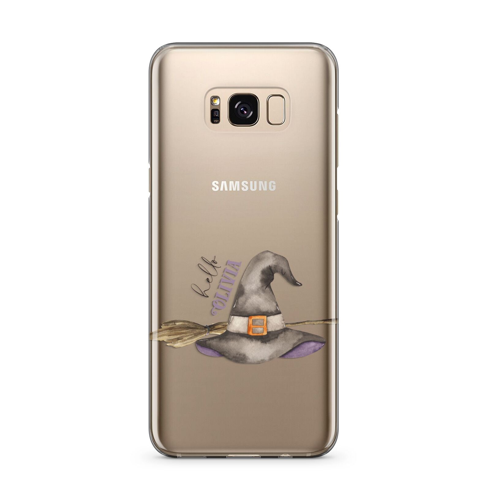 Hello Witch Hat Personalised Samsung Galaxy S8 Plus Case