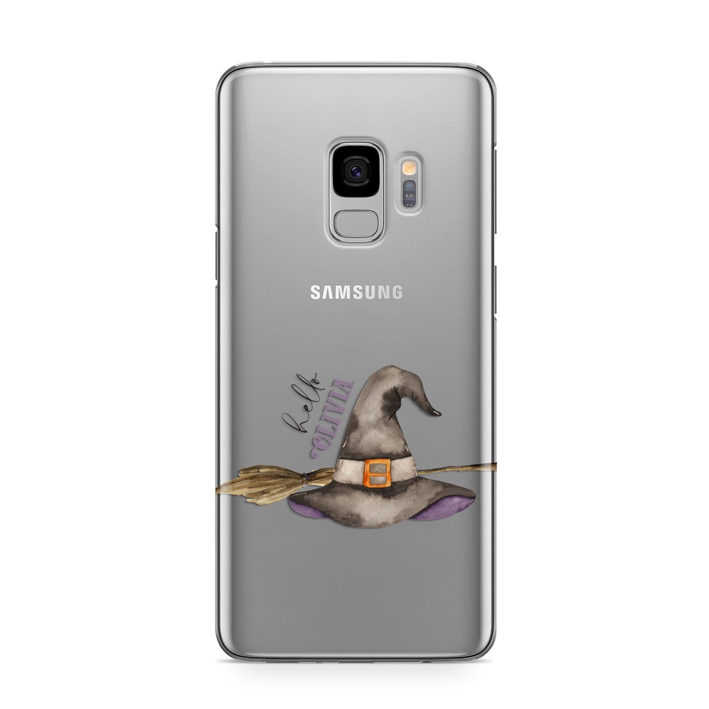 Hello Witch Hat Personalised Samsung Galaxy S9 Case