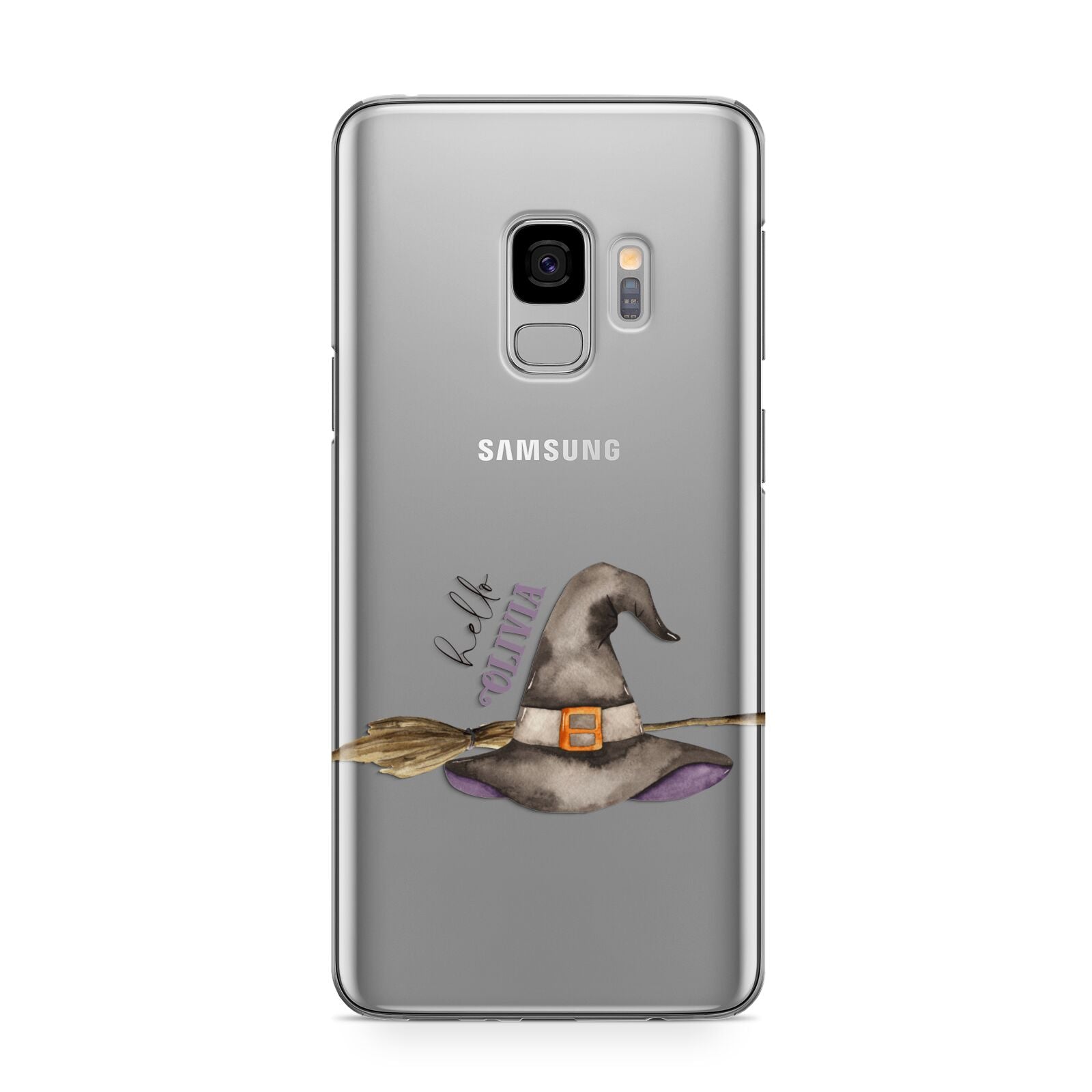 Hello Witch Hat Personalised Samsung Galaxy S9 Case