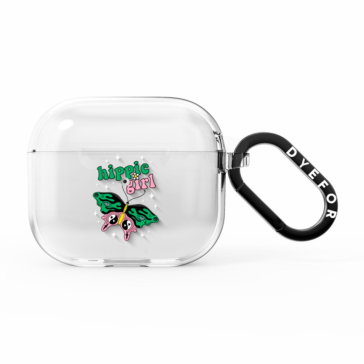 Hippie Girl AirPods Clear Case 3rd Gen