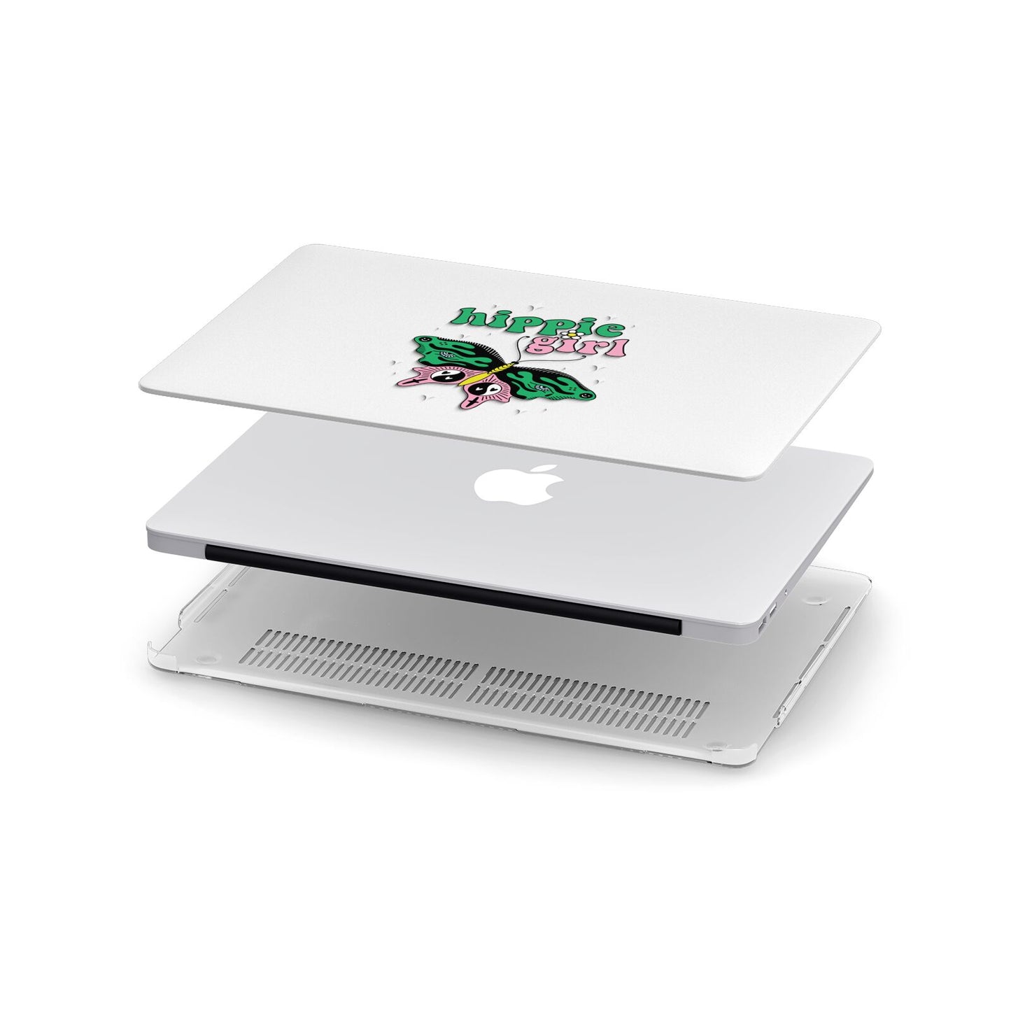 Hippie Girl Apple MacBook Case in Detail