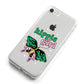 Hippie Girl iPhone 8 Bumper Case on Silver iPhone Alternative Image