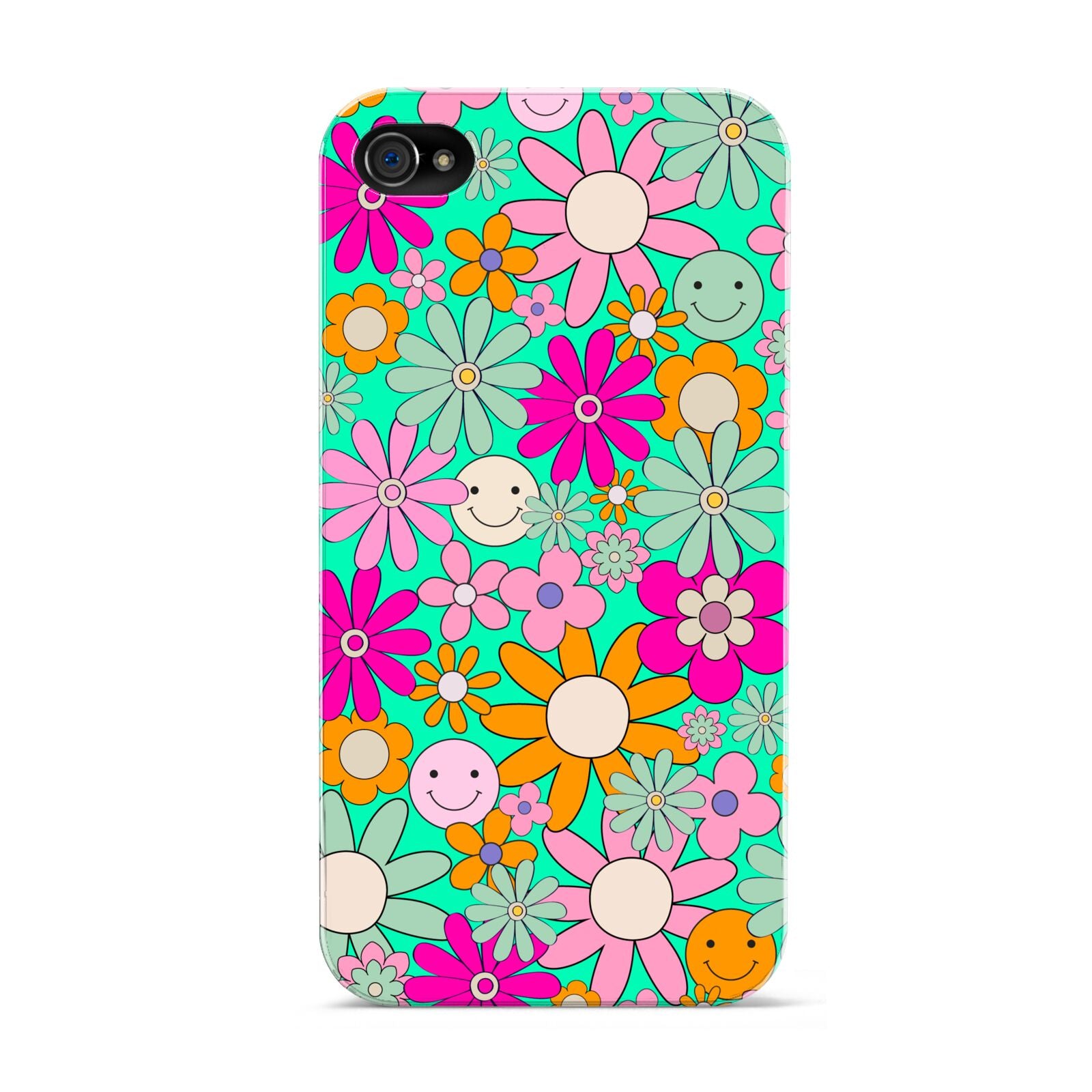 Hippy Floral Apple iPhone 4s Case