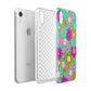 Hippy Floral Apple iPhone XR White 3D Tough Case Expanded view