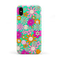 Hippy Floral Apple iPhone XS 3D Tough
