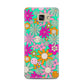 Hippy Floral Samsung Galaxy A5 2016 Case on gold phone