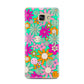 Hippy Floral Samsung Galaxy A7 2016 Case on gold phone