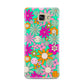 Hippy Floral Samsung Galaxy A9 2016 Case on gold phone