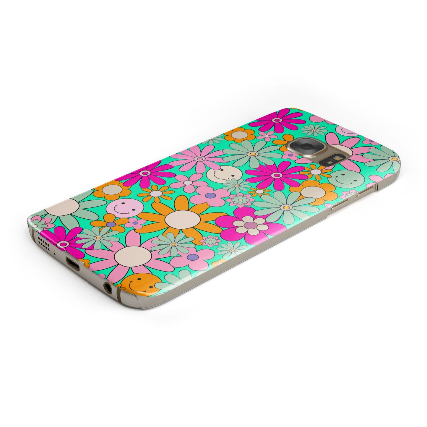 Hippy Floral Samsung Galaxy Case Bottom Cutout