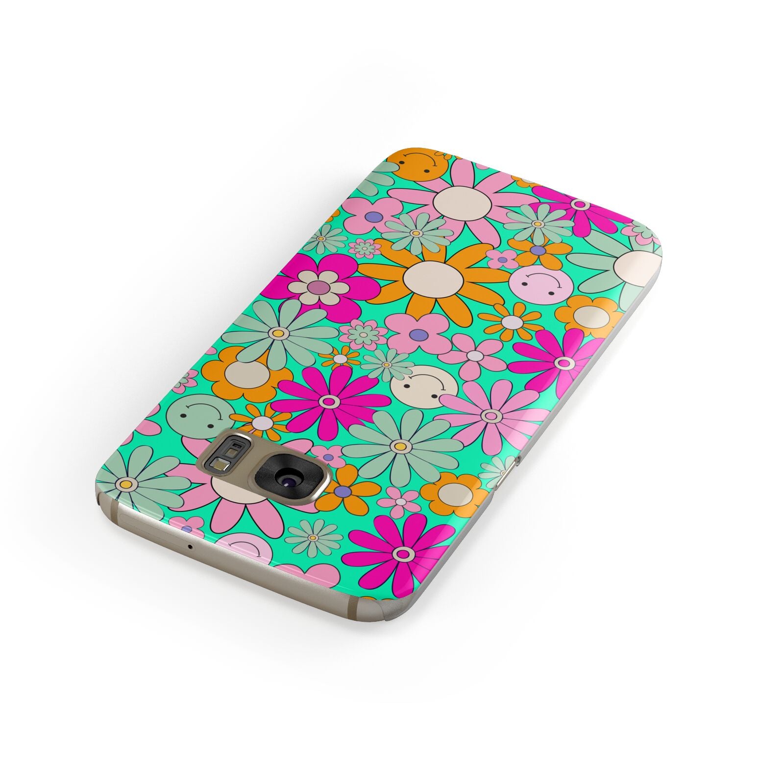 Hippy Floral Samsung Galaxy Case Front Close Up