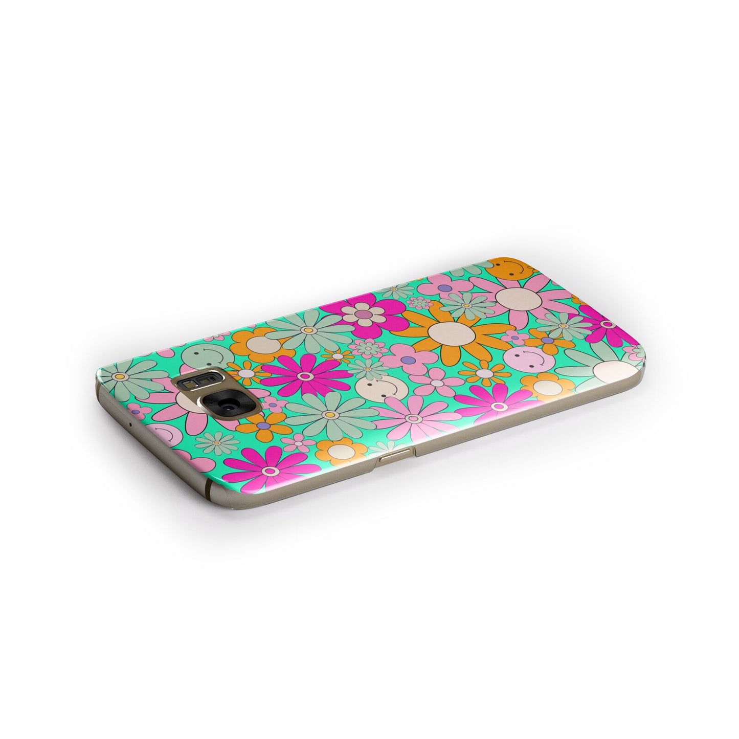 Hippy Floral Samsung Galaxy Case Side Close Up