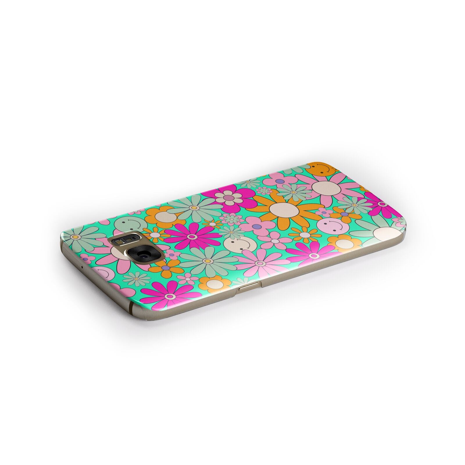 Hippy Floral Samsung Galaxy Case Side Close Up