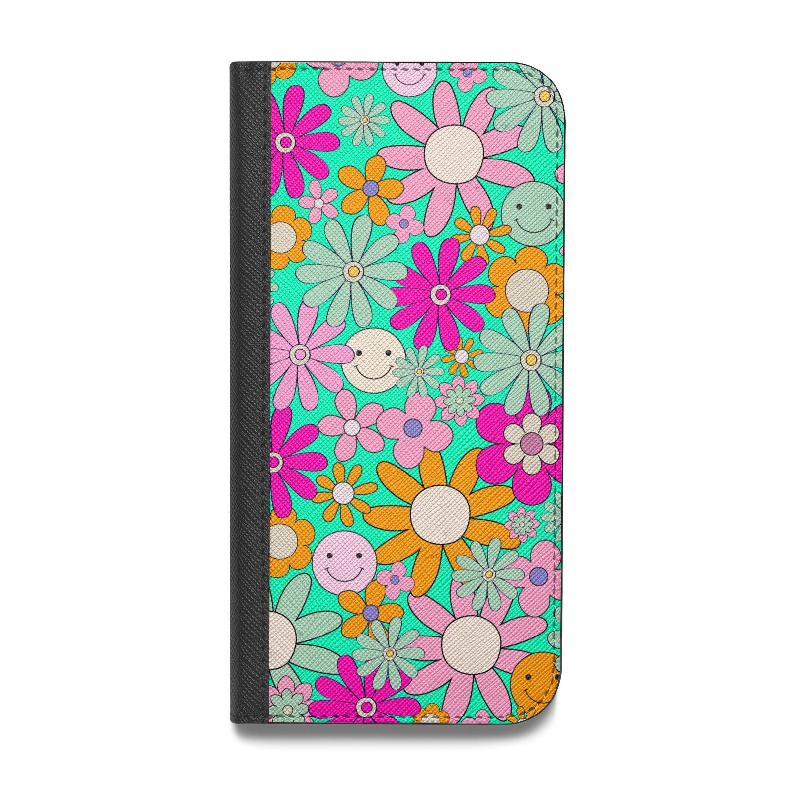 Hippy Floral Vegan Leather Flip Samsung Case