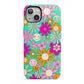 Hippy Floral iPhone 13 Full Wrap 3D Tough Case
