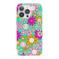 Hippy Floral iPhone 13 Pro Full Wrap 3D Snap Case
