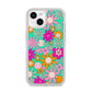 Hippy Floral iPhone 14 Clear Tough Case Starlight