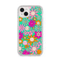 Hippy Floral iPhone 14 Plus Clear Tough Case Starlight