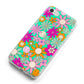 Hippy Floral iPhone 8 Bumper Case on Silver iPhone Alternative Image