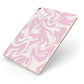 Hippy Swirl Apple iPad Case on Gold iPad Side View