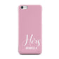 His or Hers Personalised Apple iPhone 5c Case