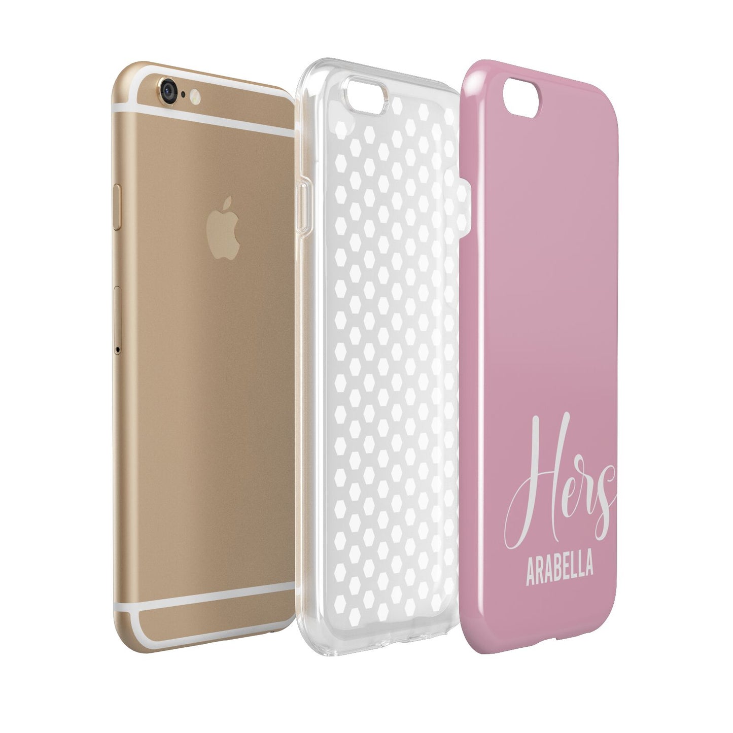 His or Hers Personalised Apple iPhone 6 3D Tough Case Expanded view