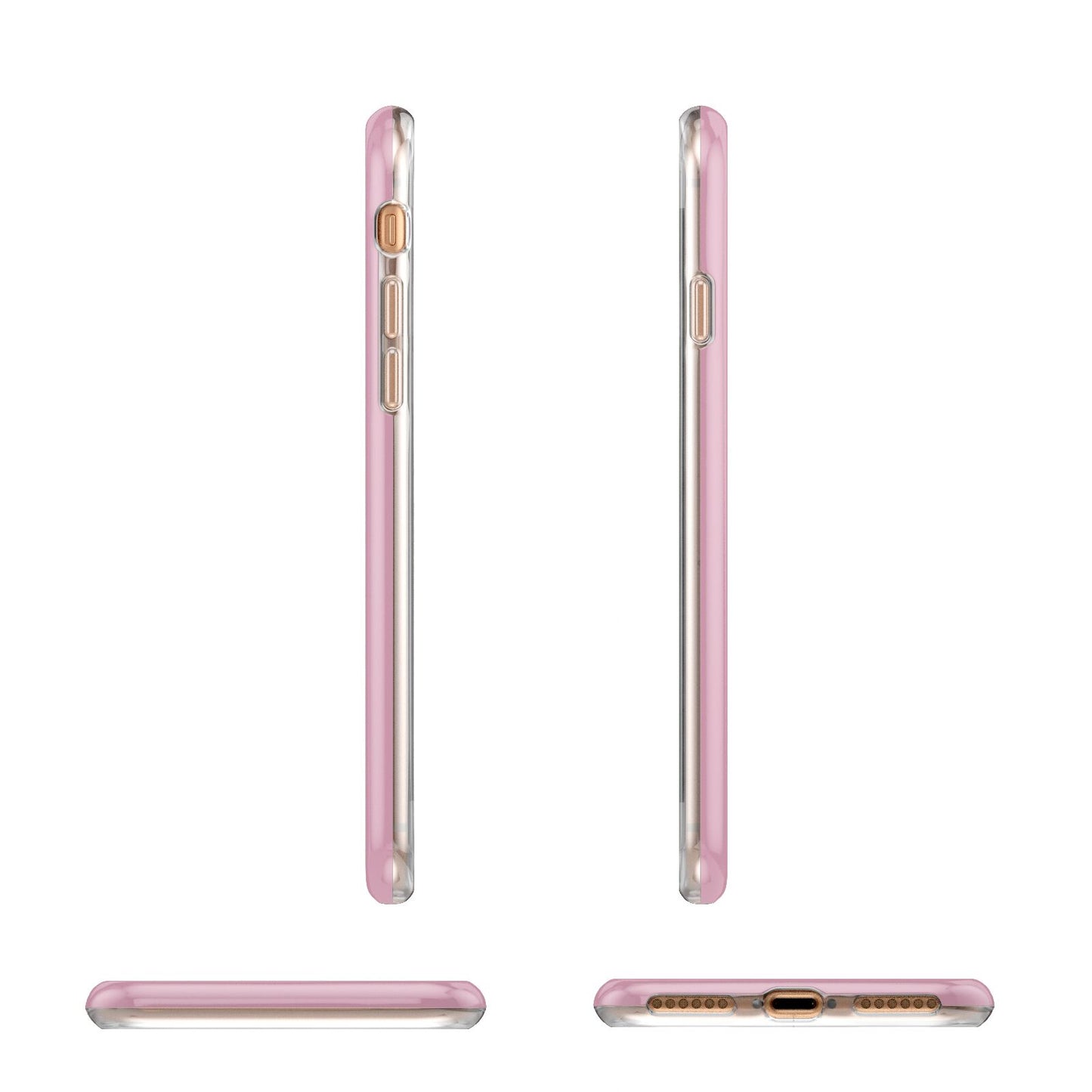 His or Hers Personalised Apple iPhone 7 8 3D Wrap Tough Case Alternative Image Angles